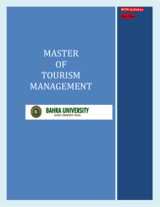 master of tourism management