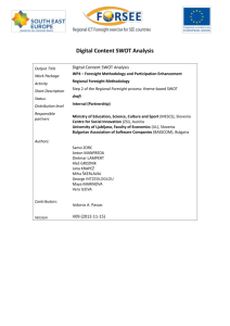 FORSEE - Digital Content SWOT analysis