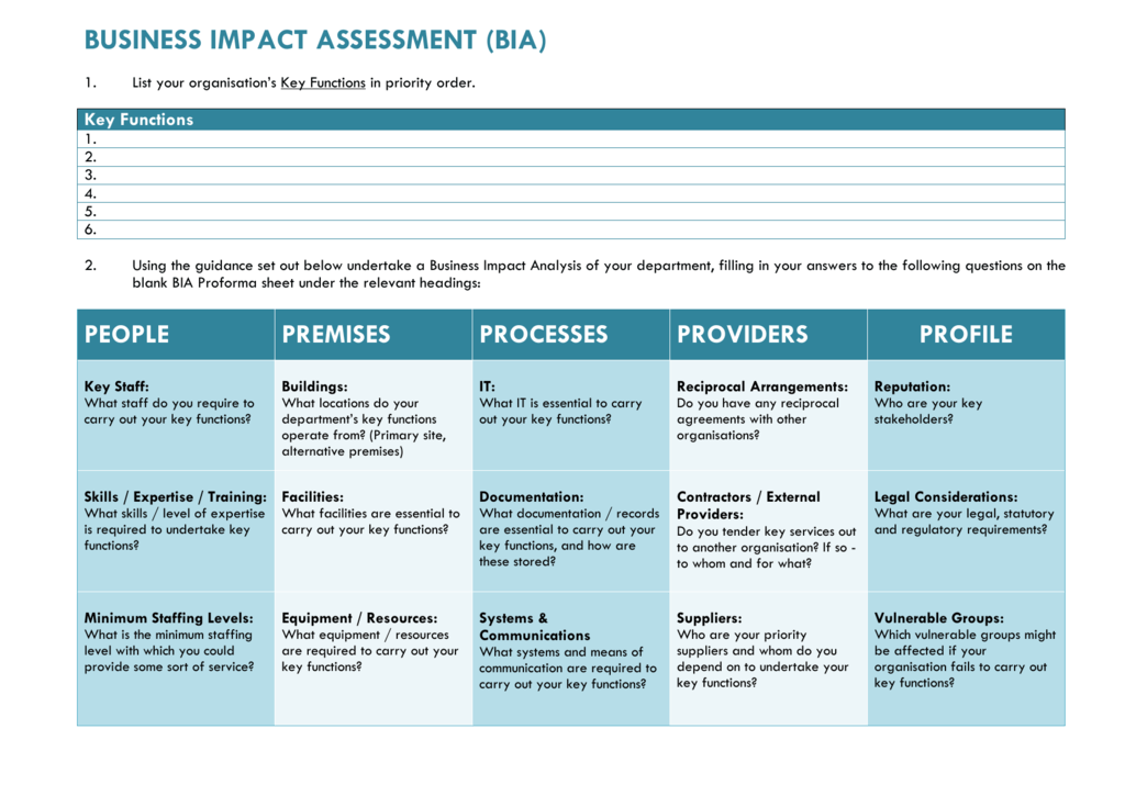 business plan assessment example