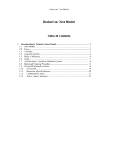 1 Introduction to Deductive Data Model