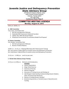 State Advisory Group - Florida Department of Juvenile Justice