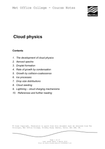 Cloud physics