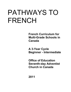 Pathways to French Teacher's Manual