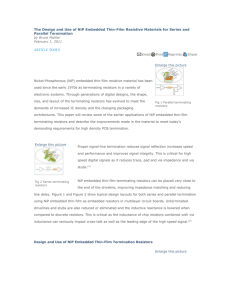 The Design and Use of NiP Embedded Thin