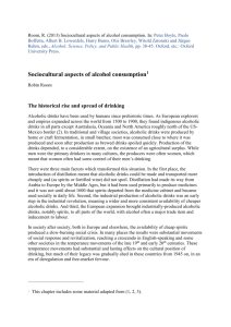 Sociocultural aspects of alcohol consumption