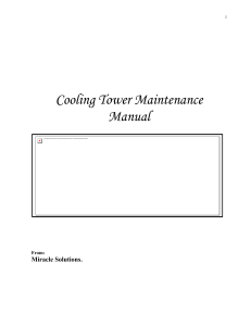 cooling tower - Miracle Laboratories