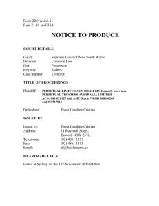 Notice to Produce