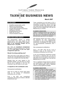Welcome to the first issue of TaxwiseTM Business News – a