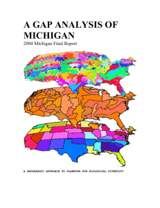 Front Cover - Michigan Gap Analysis
