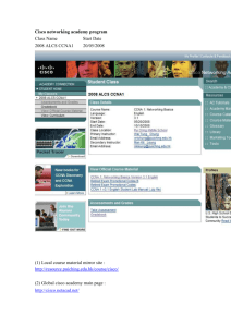 Cisco networking academy program