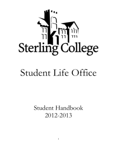 Sterling College Student Handbook