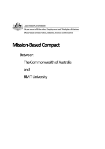 RMIT University Compact - Department of Industry, Innovation and