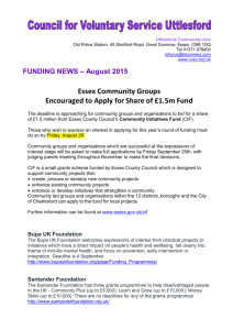 Funding Newsletter August 2015