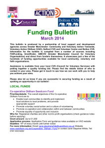 Funding Bulletin Mar 14 - Oldham Children & Youth Alliance