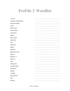 ProFile 2 Wordlist
