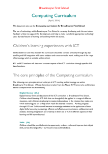 Computing - Broadmayne First School