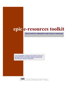 the full E-resources Toolkit document