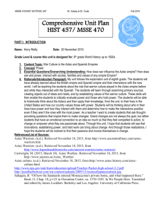 MSSE 470/HIST 457/POSC 457 Dr. Hulsey & Dr. Cude Fall 2015