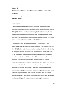 Chapter 12: Horizontal Inequalities and Separatist Conflict in