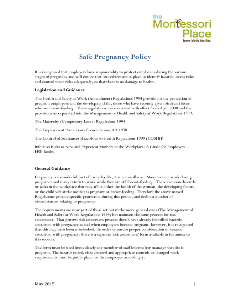 employee-safe-pregnancy-policy