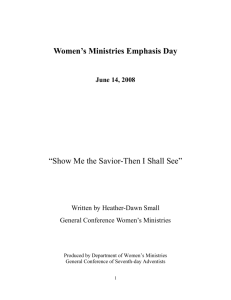 MS Word  - Adventist Women's Ministries