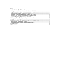 Installing WebSphere Portal Server 6.0