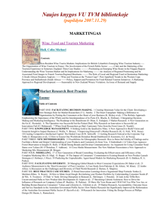 Naujos knygos VU TVM bibliotekoje