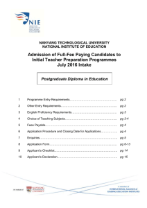 Postgraduate Diploma in Education