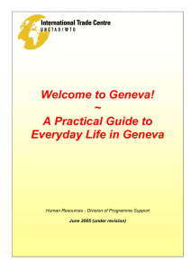 Welcome to Geneva - Current job openings