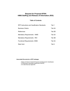 i. project overview - UCLA Health Procurement & Strategic Sourcing