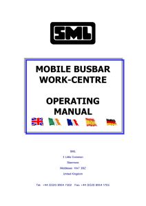 Busbar Work Centre