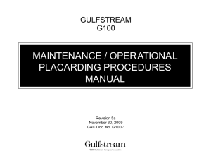 disclaimer for maintenance / operational / placarding