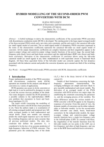 hybrid modelling of the second-order pwm converters with