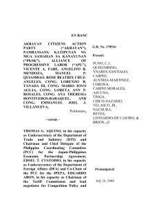 Supreme Court decision on JPEPA