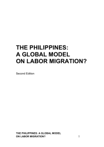 The Philippines: A Global Model on Labor Migration?
