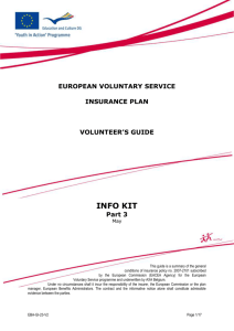 Insurance - Guide for Volunteers