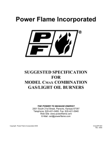 Burner Start Up Information and Test Data