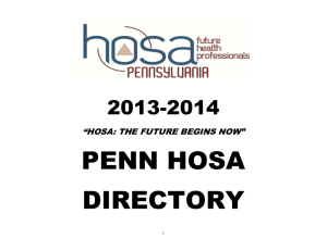 PENN HOSA Advisor Directory