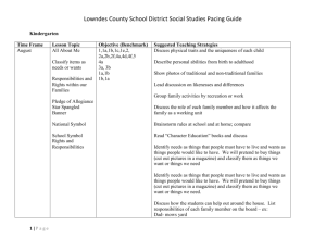 Lowndes County School District Social Studies Pacing Guide