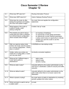 Cisco Semester 3 Review