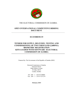 open international competitive bidding document