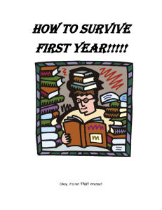 01 How to survive 1st year 2009-2010