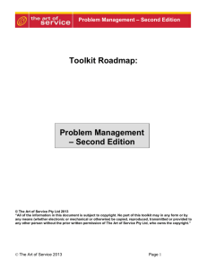Toolkit Roadmap - The Art of Service