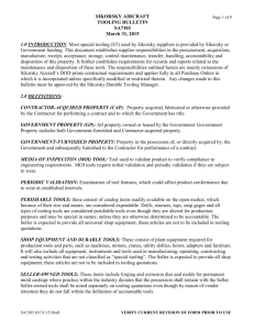 Sikorsky Aircraft Tooling Bulletin Page 1 of 9 1.0 INTRODUCTION