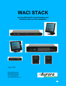 WACI STACK Comparison 0508 Wordpad Document