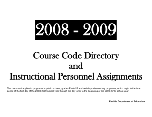 2008 - 2009 - Florida Department of Education