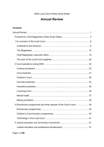 2008 Local Court Annual Review