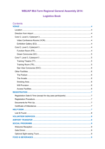 Logistics Book - Asia Pacific Mid-Term Regional General Assembly