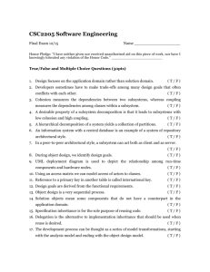 CSC2205 Software Engineering