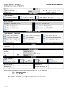 20130715 Envelope Requisition Form